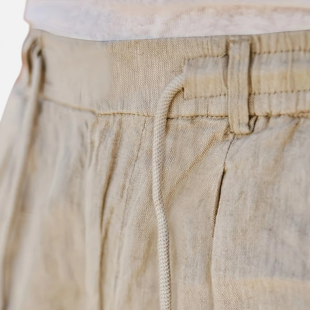 Liam | Men's Linen Trousers – Lightweight Heritage Fit
