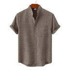 Benjamin | Men's Solid Cotton Button-Up Shirt