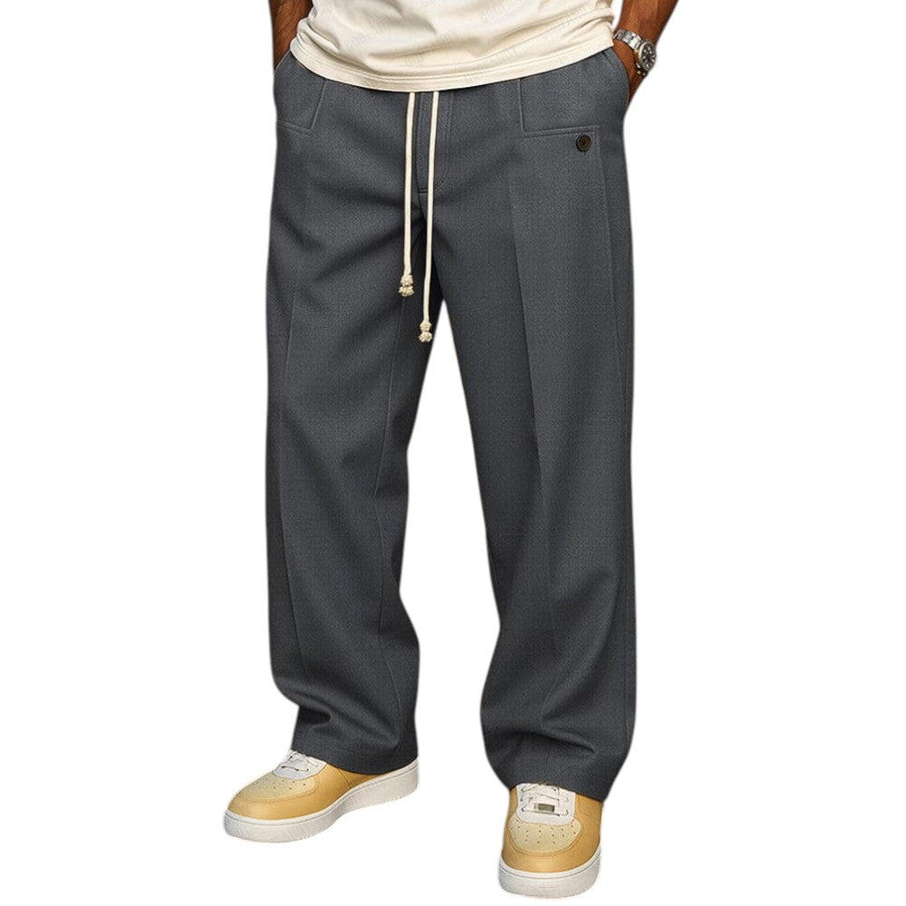 Charles | Men's Casual Structured Relaxed Fit Pants