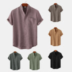 Benjamin | Men's Solid Cotton Button-Up Shirt