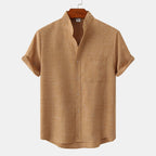 Benjamin | Men's Solid Cotton Button-Up Shirt