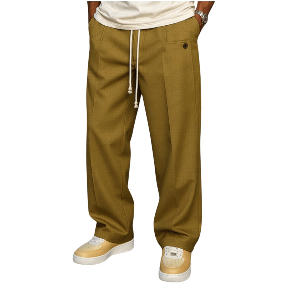 Charles | Men's Casual Structured Relaxed Fit Pants
