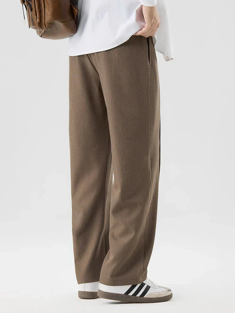 Phill | Men's Straight Cut Pleated Trousers