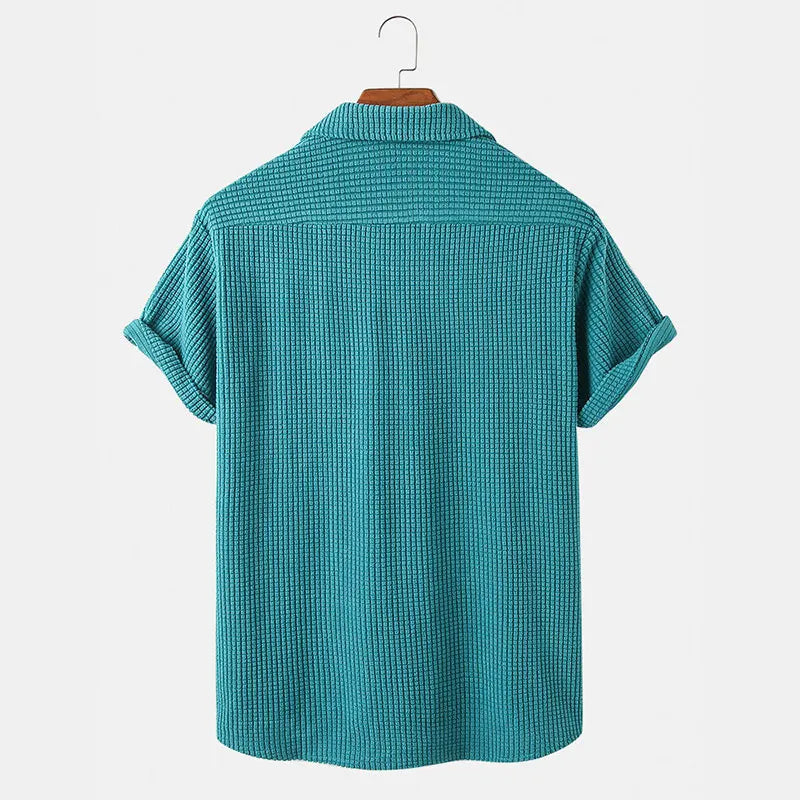 Cole | Men's Waffle Terry Casual Shirt