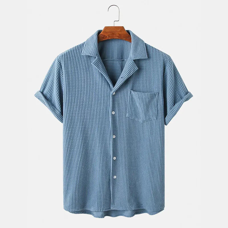 Cole | Men's Waffle Terry Casual Shirt