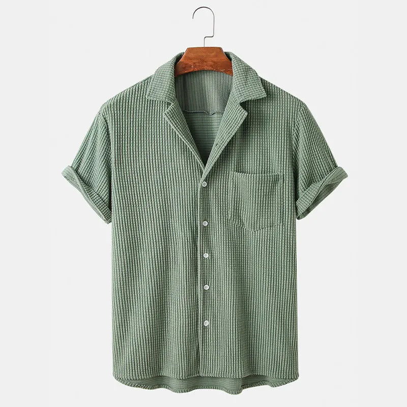 Cole | Men's Waffle Terry Casual Shirt