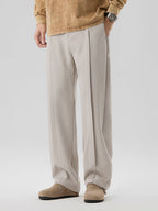 Phill | Men's Straight Cut Pleated Trousers