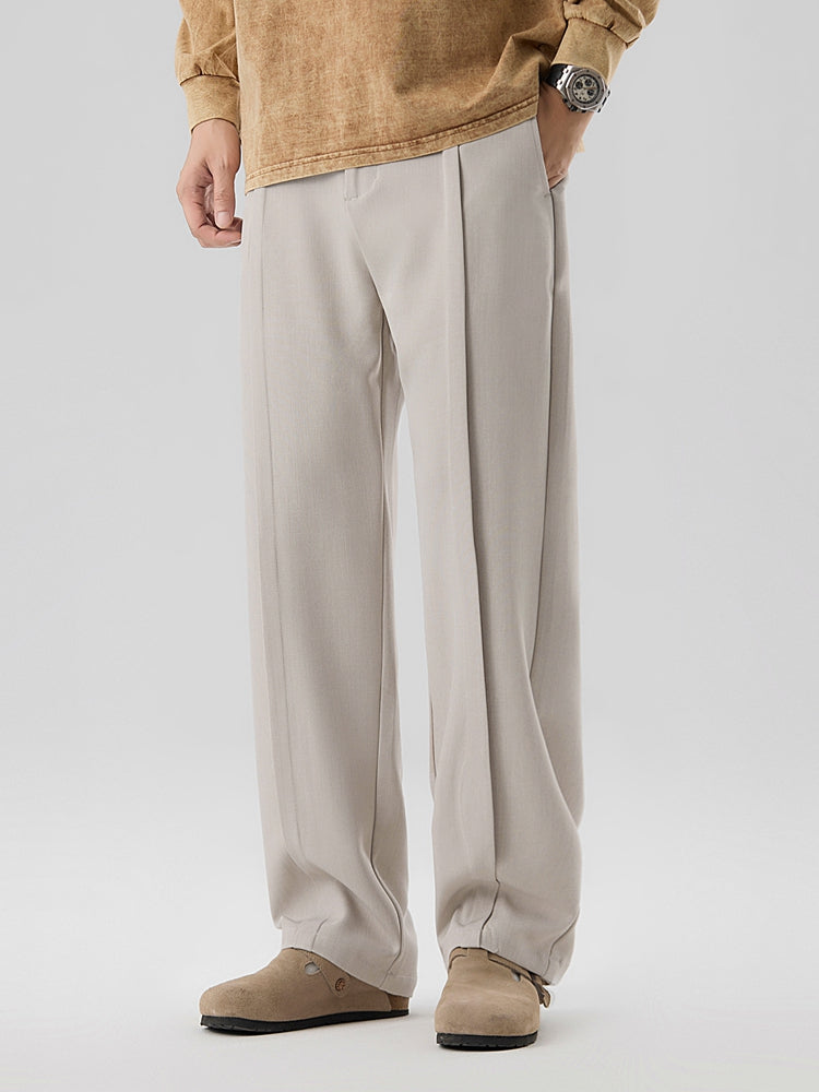 Phill | Men's Straight Cut Pleated Trousers