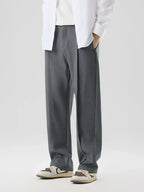 Phill | Men's Straight Cut Pleated Trousers