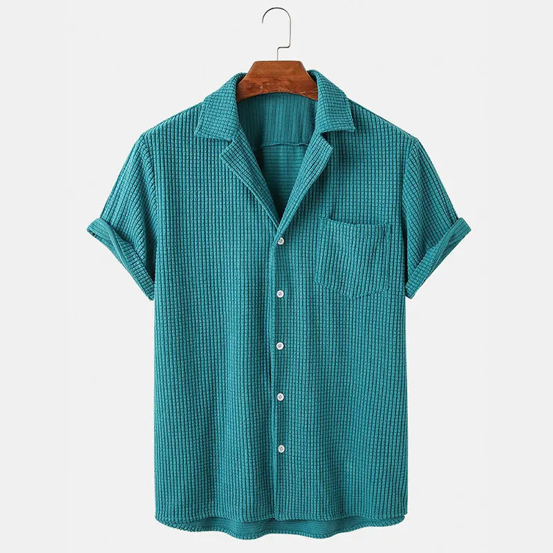 Cole | Men's Waffle Terry Casual Shirt