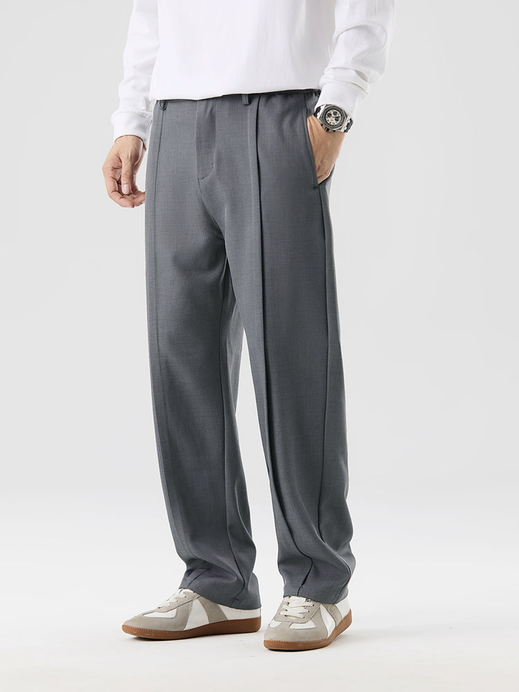 Phill | Men's Straight Cut Pleated Trousers