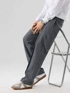 Phill | Men's Straight Cut Pleated Trousers