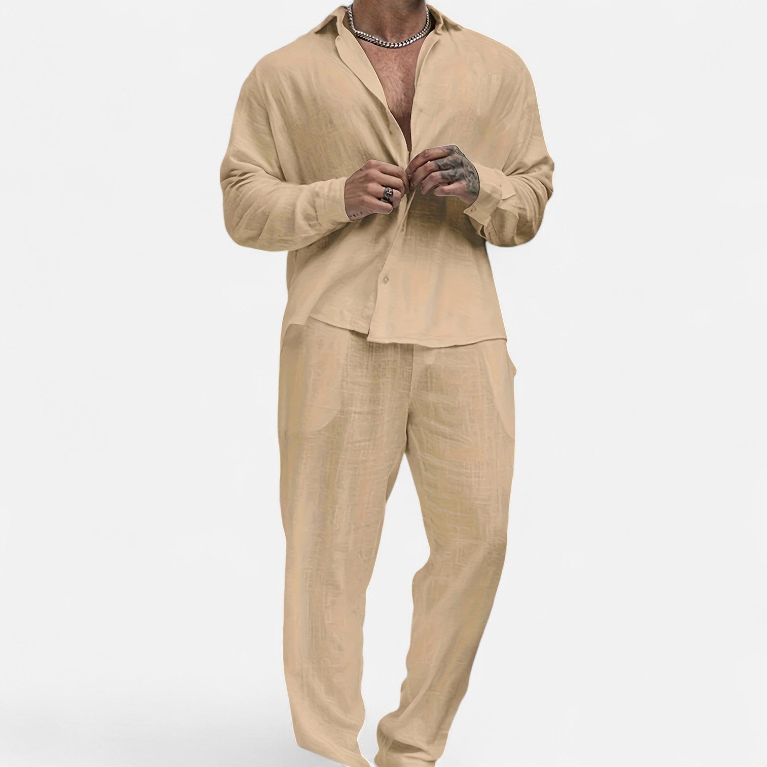 Lauvin | Men's Linen Trousers – Relaxed Heritage Style