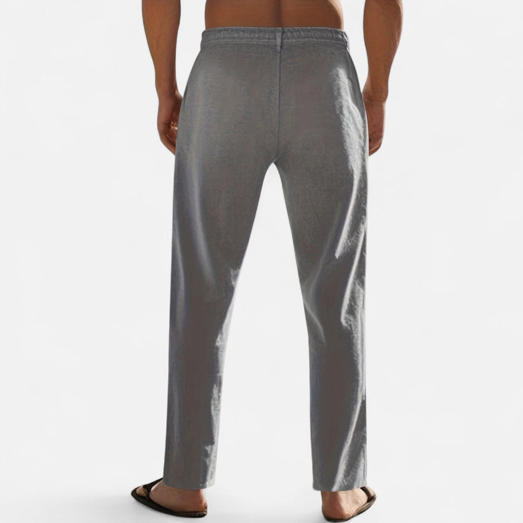 Liam | Men's Linen Trousers – Lightweight Heritage Fit