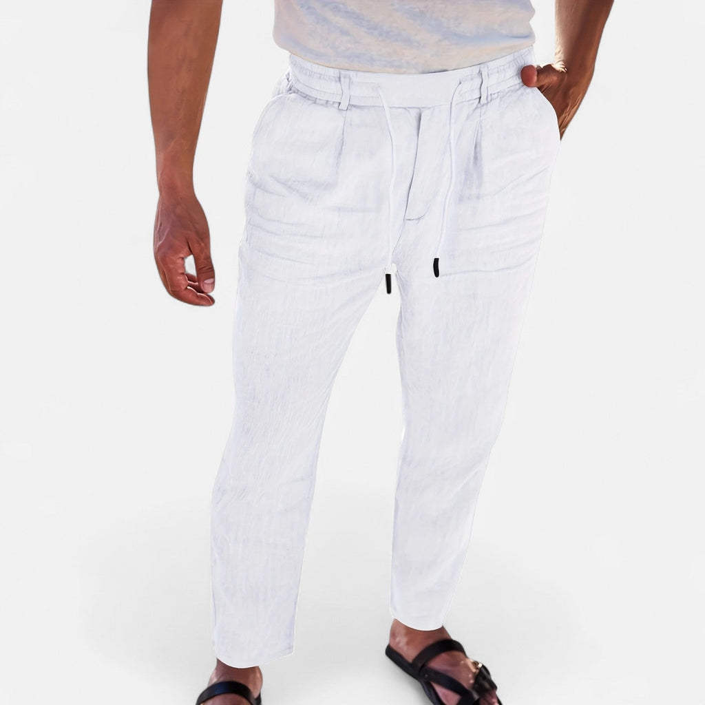 Liam | Men's Linen Trousers – Lightweight Heritage Fit