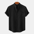 Benjamin | Men's Solid Cotton Button-Up Shirt